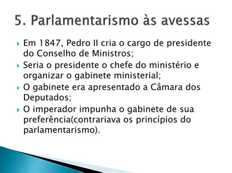 O Que Foi O Parlamentarismo As Avessas