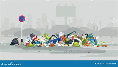 Road Trash Stock Vector Illustration Of Plastic Industry 242017614
