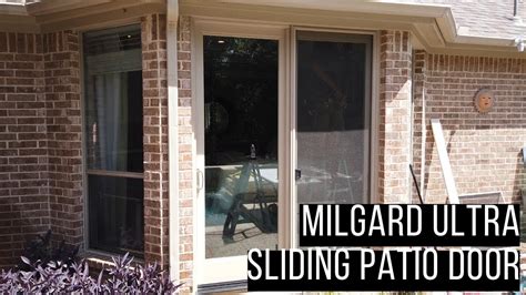 Available in white, clay, dark bronze, brushed chrome or black. Milgard Ultra Sliding Patio Door Review - YouTube