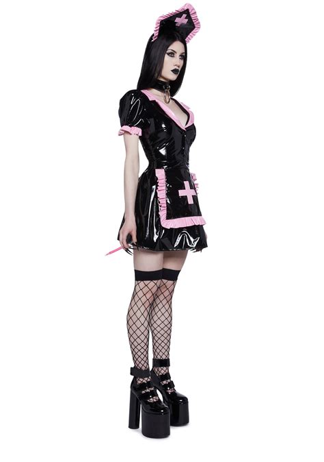 Trickz N Treatz Vinyl Nurse Costume Blackpink Dolls Kill