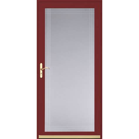 Shop Pella Royalton Cranberry Full View Beveled Safety Glass And