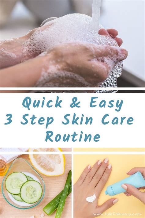 Quick And Easy 3 Step Skin Care Routine Skin Care Routine Skin Care