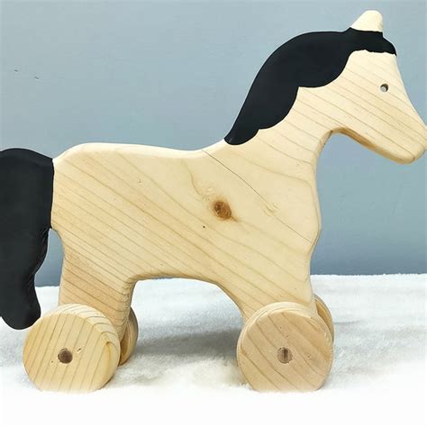 Wooden Horse Etsy