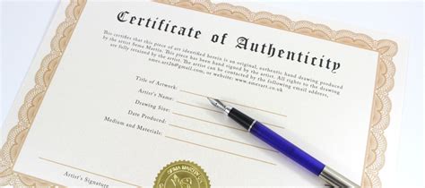 How To Create A Certificate Of Authenticity For Artwork