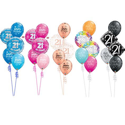 21st Birthday Balloon Bouquet Decoration Cardiff Balloons Open 6 Days