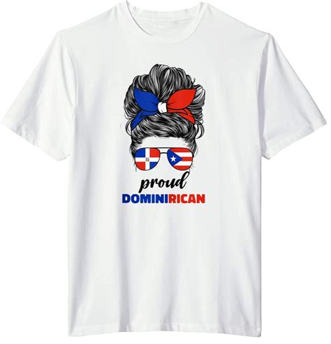 Dominirican Gril Women Dominican And Puerto Rican Rico Flag T Shirt Shirtelephant Office