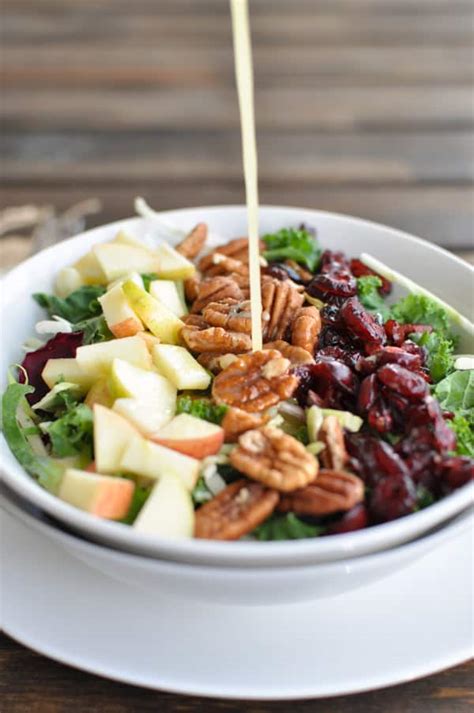 In a small mixing bowl, whisk together the mayonnaise, lime juice, red wine vinegar, brown sugar, and salt. Cranberry Apple Pecan Salad Recipe with Vinaigrette - My ...