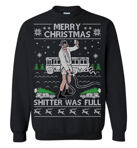 Added 4 years ago thegerggaming in funny gifs. Cousin Eddie Shitter Was Full Ugly Christmas Sweater - The ...