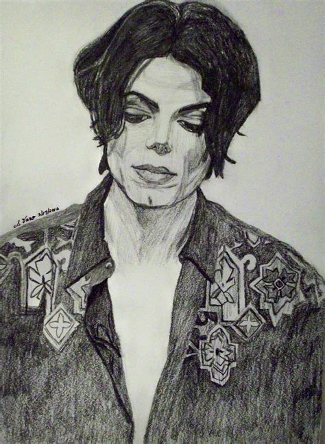 Michael Jackson Drawing Pencil Sketch Colorful Realistic Art Images