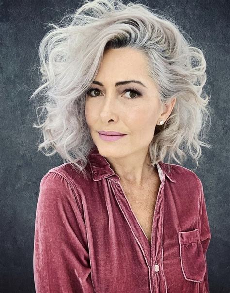 Pin By ɑղղ On Fifty Shades Of Gray Silver White Hair Natural White