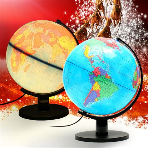 25 Cm 98 Inch Desktop Illuminated World Globe Map With Led Light For