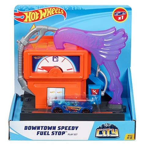 Hot Wheels City Downtown Super Fuel Stop Playset