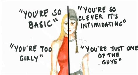 3 Illustrations Capture The Absurd Double Standards Women Face Today Beauty Standards Quotes