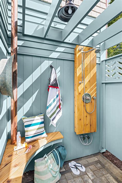 Both Fun And Functional An Outdoor Shower Is A Sought After Amenity At