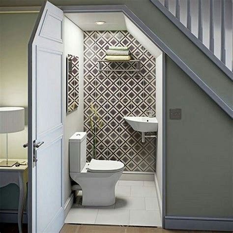 40 Stunning Design Ideas To Build Room Under Stairs Bathroom Under