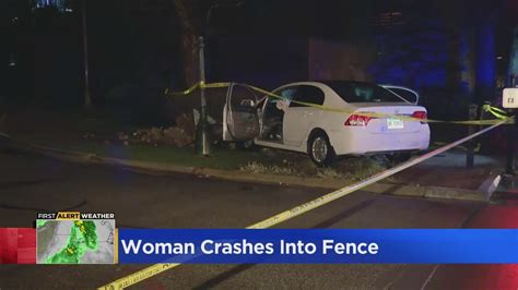27 year old woman dies after losing control of car crashing into fence on near west side youtube