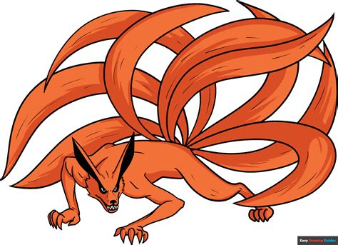 Nine Tailed Fox Naruto Drawing