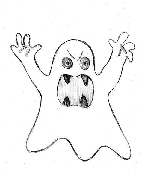 Perfect for a scary, fun halloween drawing. Ghost drawing tutorial http://drawingmanuals.com/manual ...