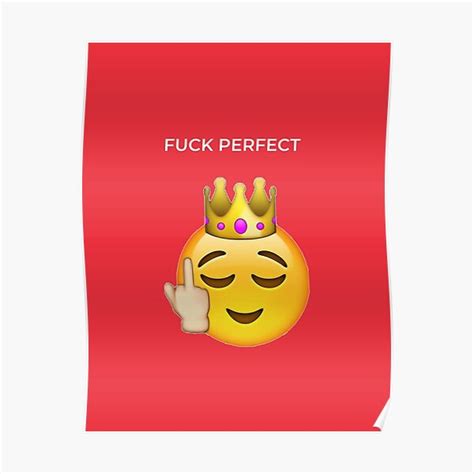 Fuck Perfect Red Mask Poster For Sale By Just A Dude Redbubble