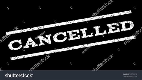 Cancelled Watermark Stamp Text Caption Between Royalty Free Stock