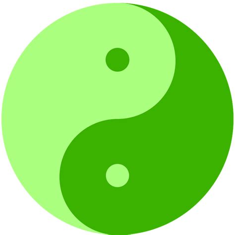 Green Yin Yang Symbol Download Free Png Images