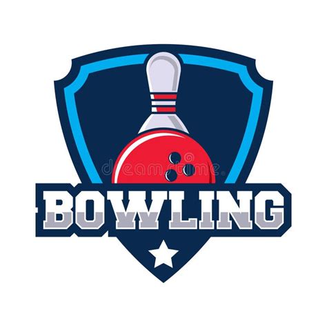 Bowling Logo Design Template Stock Vector Illustration Of Emblem