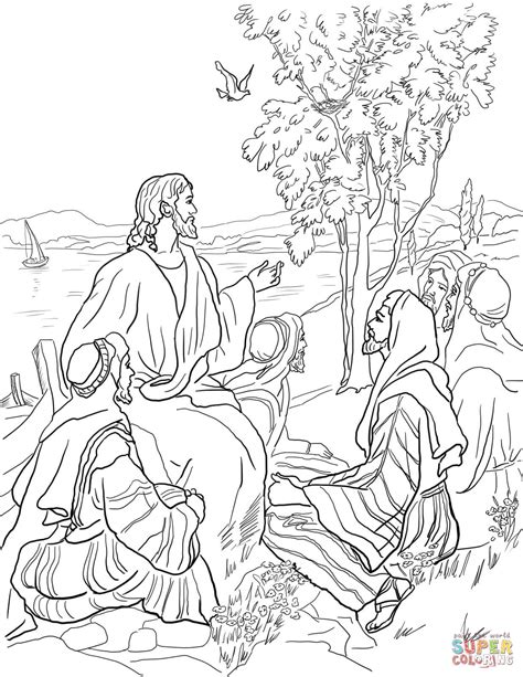 Jesusand Parables Coloring Page Free Coloring Page Coloring Home