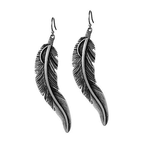 I Adore These Earrings Lucky Brand Long Feather Drop Earring 3500 Found On Polyvore