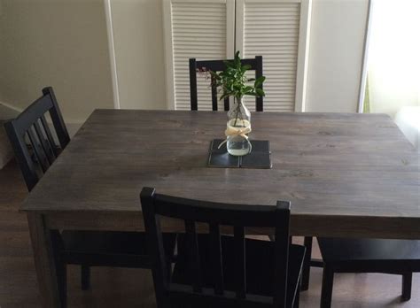 What is the best way to finish a table? staining INGO table from IKEA - perfect marriage of grey ...