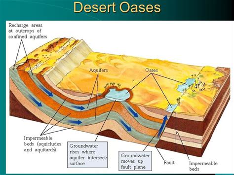 Hydrology How Do Oases Form In The Middle Of The Desert Earth
