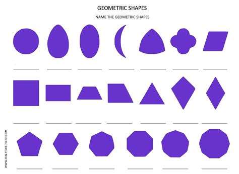 Geometric Shapes Worksheets Free To Print