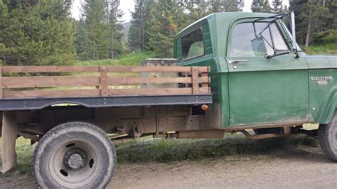 Classic Dodge 1 Ton Dually 318 V 8 Flatbed 9000 Winch For Sale In