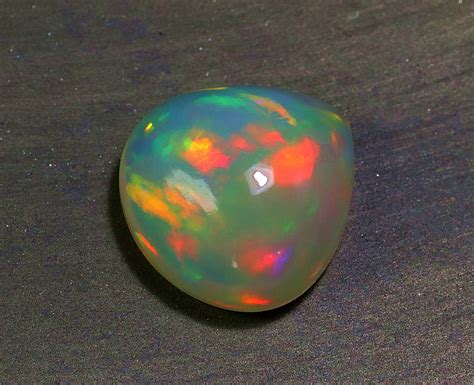 Natural Opal Gemstone Heart Ethiopian Opal Cabochon Multi Etsy