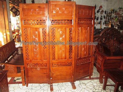 Coba hadirkan 12 ide pembatas ruangan dengan material yang unik dan menarik. Sekat Ruangan Dari Kayu Jati - Furniture Jati