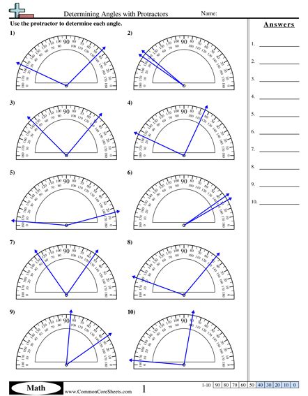 4th Grade Measuring Angles With A Protractor Worksheet Thekidsworksheet