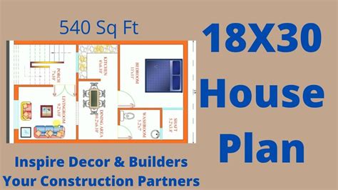 18x30 Building Plan Ii 540 Sq Ft House Plan Ii East Facing Home Map Ii