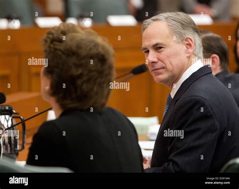 Texas Attorney General Greg Abbott Gives Testimony On Budget Issues