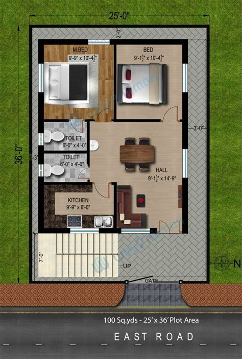 400 Sq Ft House Plan North Facing Villas And Floor Plans Palm