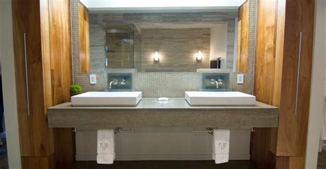 Bathroom Countertops Concrete Designs For Bathroom Counters And Sinks