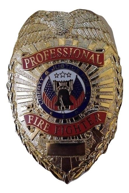 Check spelling or type a new query. Professional Firefighter Shield Badge Gold