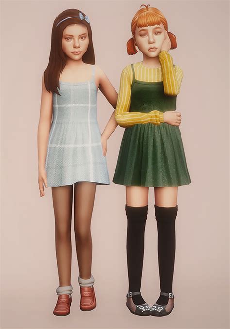 Flared Dress For Kids Recolors By Ghostbouquet The Sims 4 Download
