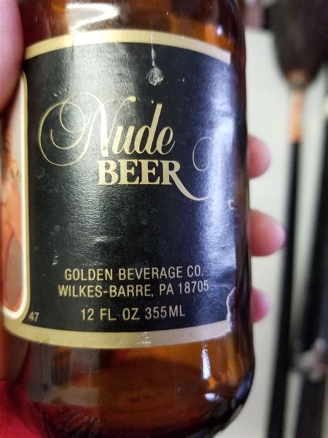 Vintage Nude Beer Golden Beverage Co Wilkes Barre Pa Rare Bottle My