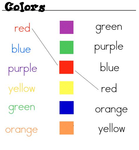 ¡ Colors Colores En Inglés