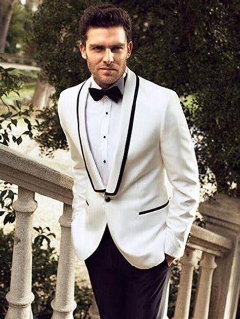 Custom Made Handsome Groom Tuxedos Shawl Lapel Mens Suit Two Buttons