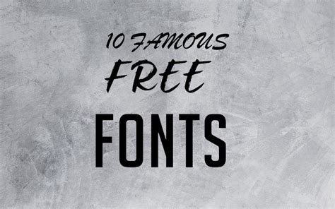 20 Free Famous Fonts To Download Graphic Mania The Abba Pelajaran