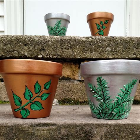 Hand Painted Terracotta Plant Pot Ubicaciondepersonascdmxgobmx