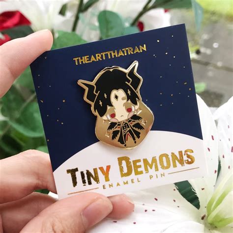 Tiny Demons Enamel Pins Theartthatran Store