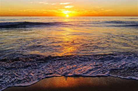 Golden Sunset At The Beach In Oceanside November 20 2015 Sunset Oceanside Beach