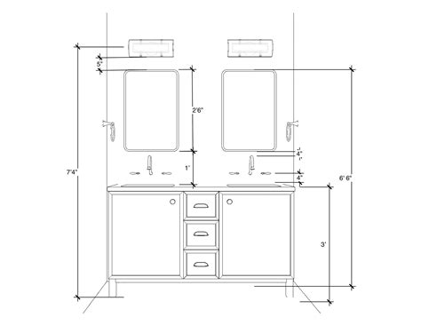 Bathroom Vanity Elevation Everything Bathroom