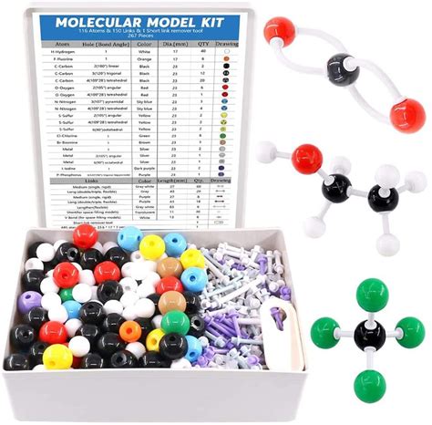 267pcs Organic Chemistry Molecular Model Student Teacher Kitmolecular